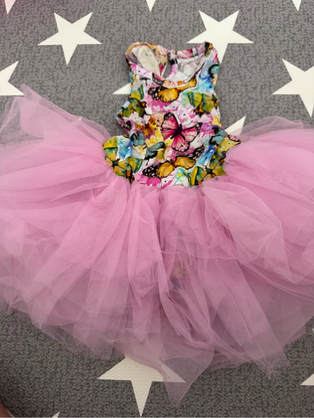 Bums and Roses Pink Butterfly Tulle Dress